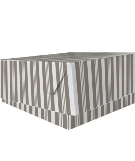 Caja GREY LINES Torta 30x30x13 (x50 uni)