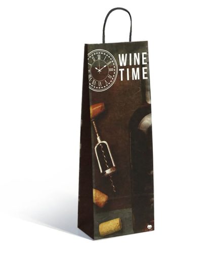 Bolsa Botella Wine Time 14x08x40