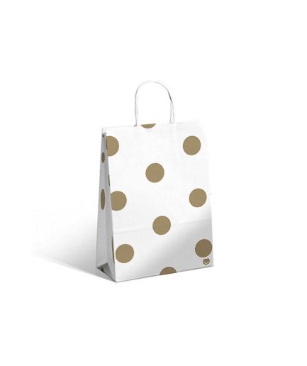 Bolsa Golden Dots 14x8x20