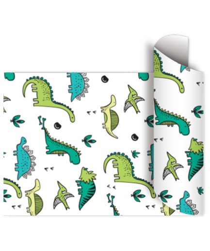 Papel de regalo bobina 40cm x100 Mts - DINO