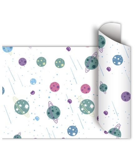 Papel de regalo bobina 60cm x100 Mts - COOL SPACE