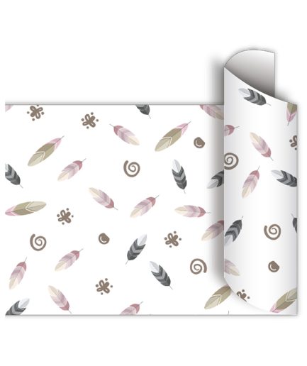 Papel de regalo bobina 40cm x100 Mts - SWEETY LEAVES