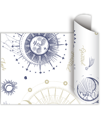 Papel de regalo bobina 60cm x100 Mts - ASTROLOGY