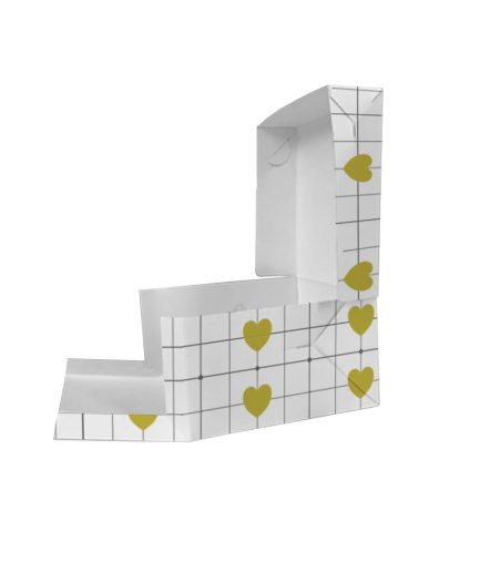 Caja CORAZONES Porcion de Torta 18x14x12 (x50 uni)
