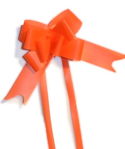 Moños magicos opacos nro 25x100 u. NARANJA