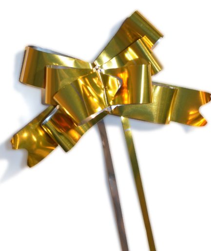 Moños magicos metalizados nro 50x50 u. ORO