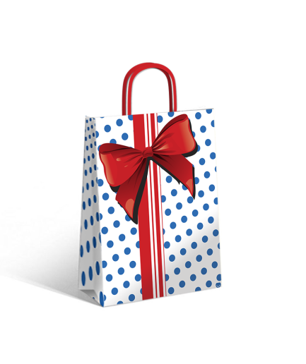 Bolsa Blue Bow 22x10x30