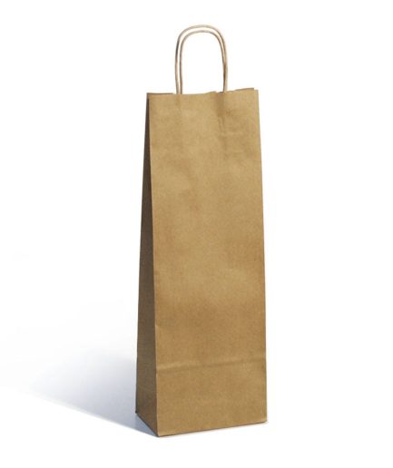 Bolsa Luna una botella madera 14x8x40
