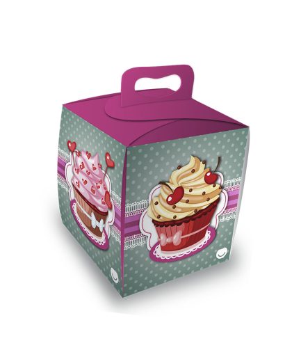CupCake x1 Pink 9x10.5x9  Bx50 u.