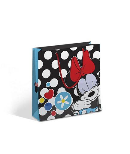 Bolsa Artesanal Plast Minnie Dots 22x8x22