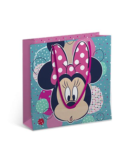 Bolsa Artesanal Plast Minnie Love 30x09x30