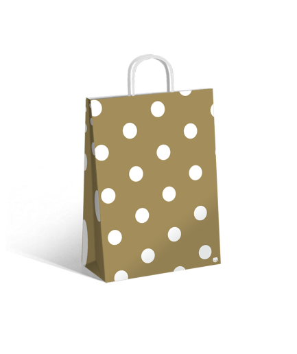 Bolsa White Dots 22x10x30
