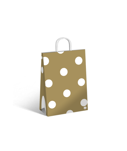 Bolsa White Dots 14x8x20