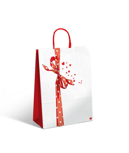 Bolsa Moño Corazon 22x10x30