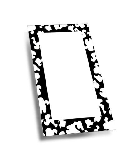 Tarjeta Marco negro x 1 Unidad Pack x 25