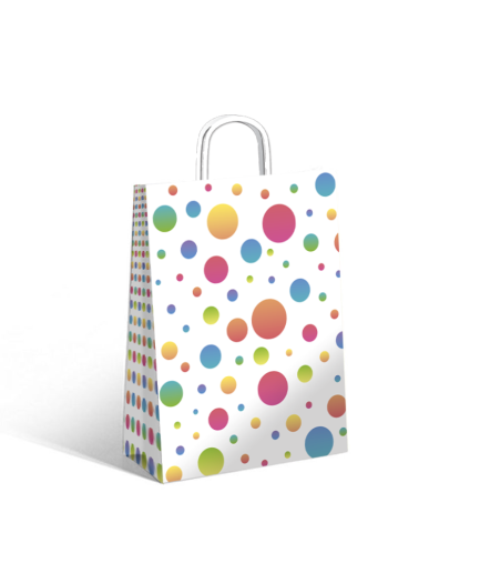 Bolsa Colour Dots 22x10x30