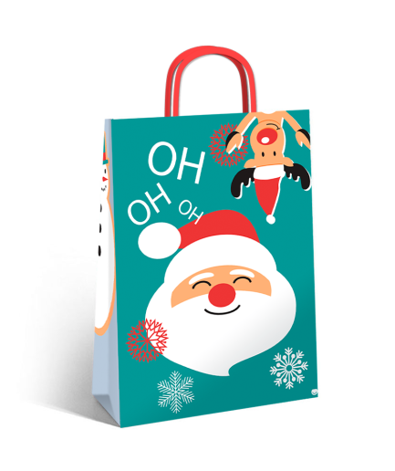 Bolsa Merry Claus 30x12x41