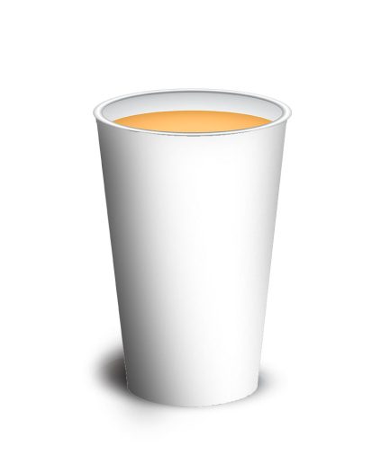 Vaso polipapel 16 oz sin impresion (frio) Bx500