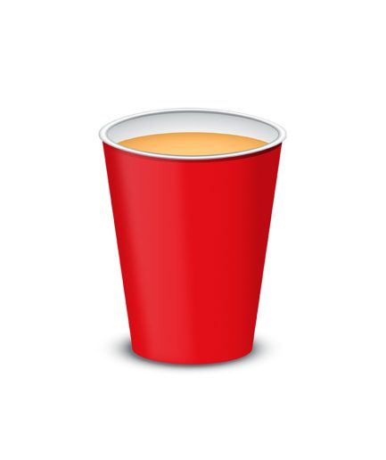 Vaso polipapel 8 oz - ROJO x10