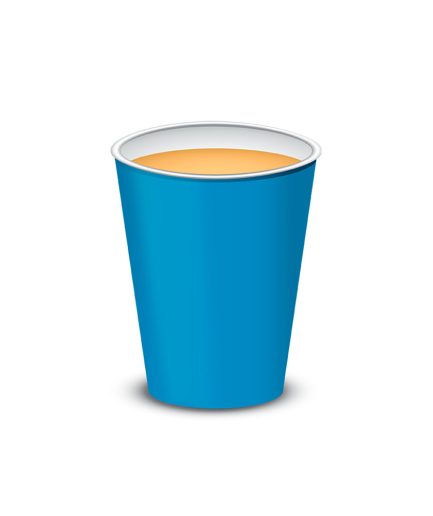 Vaso polipapel 8 oz - AZUL x10