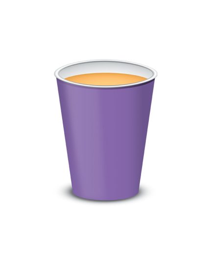 Vaso polipapel 8 oz - VIOLETA x10