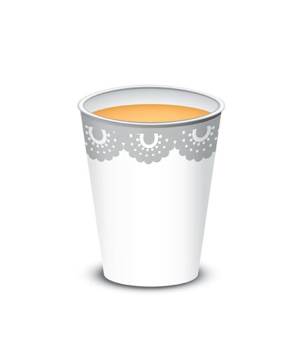 Vaso polipapel 8 oz - PUNTILLA x10