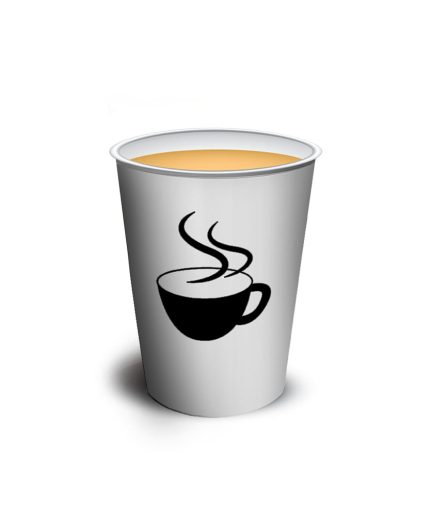 Vaso polipapel 8 oz - COFFEE BLANCO x10