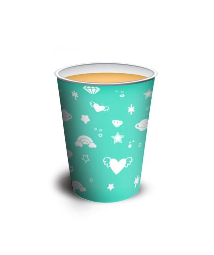 Vaso polipapel 8 oz - FANTASY GREEN x10