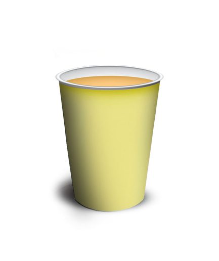 Vaso polipapel 8 oz - YELLOW x10