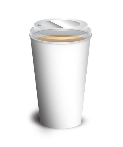 Tapa vaso de bebida fría 16 oz (transparente) (BX1000)