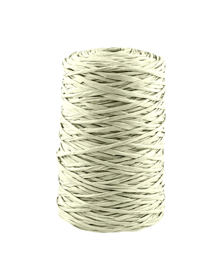 Hilo de papel NATURAL (CREMA) x120 mts. (paq. x6 uni)