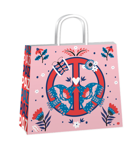 Bolsa Paz & Amor 32x10x30